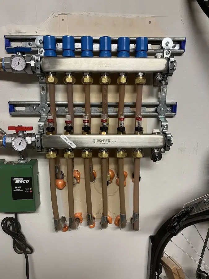 Plumber performing Leak Detection at a residential property in Dearborn Heights